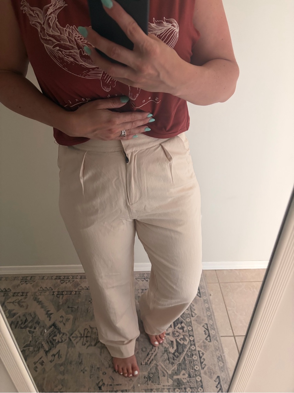 NWT Rhythm beige trouser